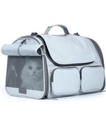 FUKUMARU Cat Carrier Airline Approved, Soft Sided Dog Carrier, Collapsib... - £23.51 GBP