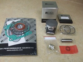 Namura Top End Coated Piston &amp; Gasket Kit Complete For 88-90 Kawasaki KX80 KX 80 - £73.72 GBP