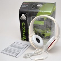 NEW Pioneer SE-MJ721I-W Steez Effects On-Ear Stereo Headphones WHITE In-Line Mic - £15.05 GBP