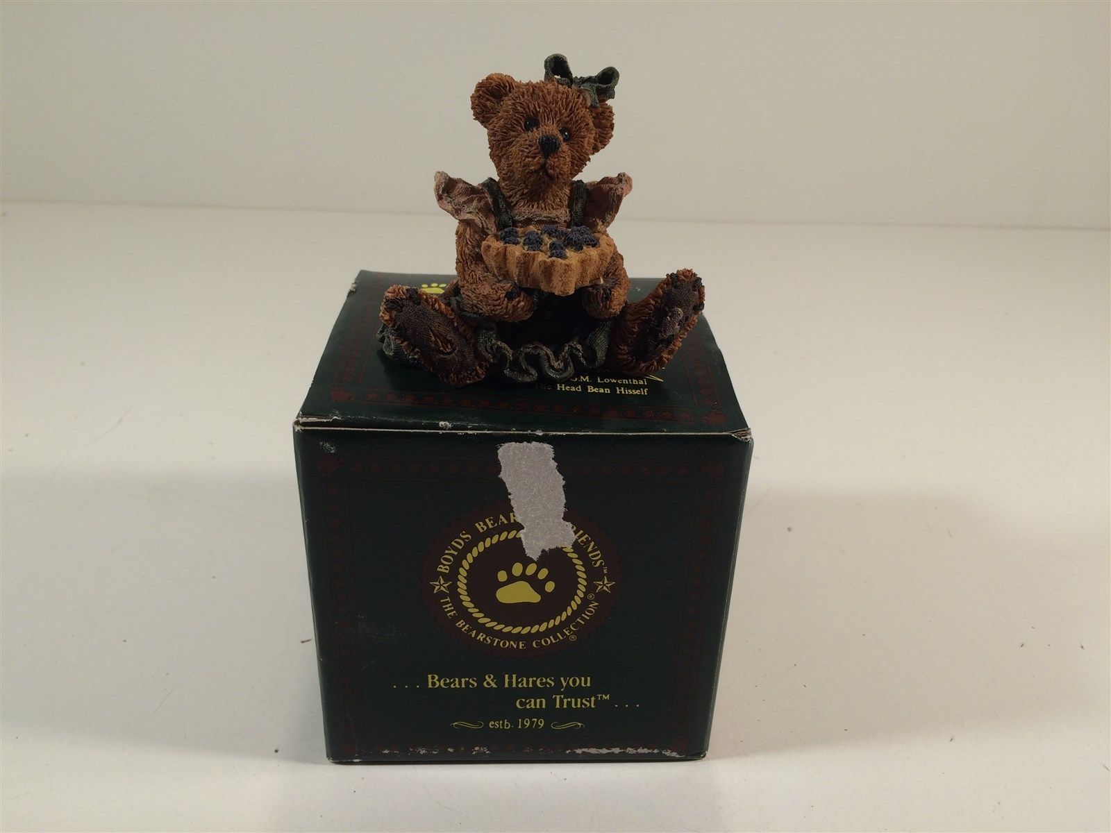 1994 Boyds Bears & Friends Balley The Baker With Sweetie Pie 1st Edition W/Box - $19.99