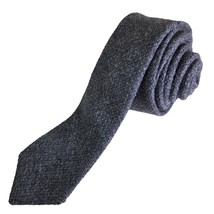 John Henry Gray Textured Wool Tie 2.5&quot; Wide Slim Neckwear Classic Look - $411.85 MXN