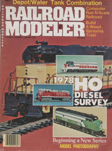 Railroad Modeler Magazine January 1978 Depot Water Tank Combination - £1.95 GBP