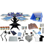 Top Grade Full Set 6 Color 6 Station Silk Screen Printing DIY Materials ... - $57,382.21 MXN
