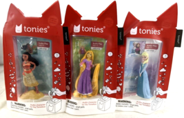 *3 PACK NEW* Tonies Disney Tangled Rapunzel, Moana &amp; Elsa Figurine - £26.14 GBP