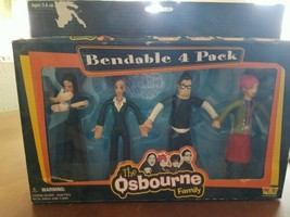 The Osbournes Family Set of 4 Bendable Action Figures - £39.50 GBP