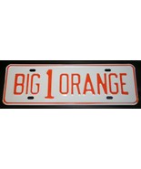Vintage Big Orange 1 License Plate University Tennessee Volunteers Tag U... - £54.48 GBP