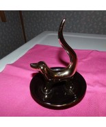 DOG BLACK GOLD RING HOLDER JEWELRY - $12.65