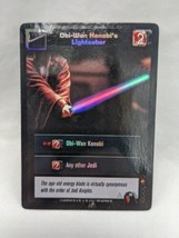 Star Wars Young Jedi CCG Foil Obi-Wan Kenobi&#39;s Lightsaber Trading Card F6 Darth - £5.41 GBP