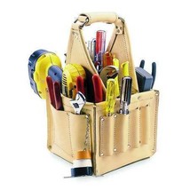 Clc Work Gear 526 Tool Tote, Leather, 17 Pockets, Tan - £175.12 GBP