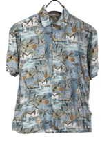 Paradise Collection Men&#39;s Size M Hawaiian Button Short Sleeve Shirt Rayo... - $4.75