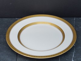 Royal Worcester Coronet Dinner Plate Fine Bone China England 10.5 in Gold Trim - £38.13 GBP