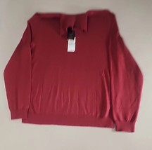 Tasso Elba Large Merino Wool Blend Turtle Neck Solid Pullover Sweater Ch... - $35.00