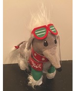 Gemmy Singing Dancing Chinese Crested Dog 10&quot; Rockin Around Christmas Tr... - $40.95