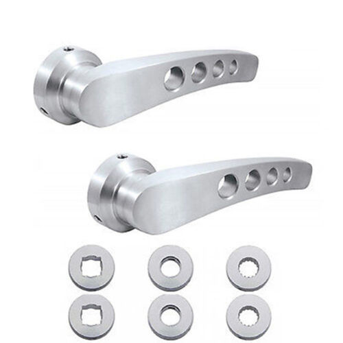 Interior Inside Brushed Aluminum Billet Door Handles Pair For Dodge Pick... - $55.95