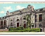 Bancroft Hall Entrance US Naval Academy Annapolis Maryland MD WB Postcar... - $2.92