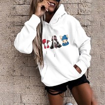 Women&#39;s Hoodie Harajuku Long Sleeve Loose Big Pockets Cute  Print Sweatshirt Pul - £55.91 GBP