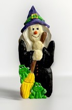Vintage 1996 Ltd Edition Hermitage Pottery Halloween Witch Frog Figurine... - $15.95
