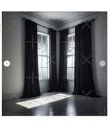 White Room With Black Curtains Poster - 33.1&quot; x 33.1&quot; - Semi Gloss - $52.54 CAD