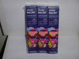 3x Always RELIEF Soothing Serum PH Balanced For Pubic Skin/Bikini Line 1... - $14.01