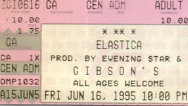 Elastica Ticket Stub June 16 1995 Tempe Arizona - £34.96 GBP