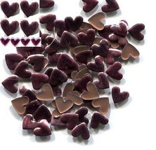 Hearts Smooth Rhinestuds 6mm Hot Fix Dusty Rose 1 Gross - $5.68