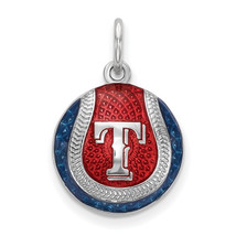 SS Texas Rangers Small Enameled Baseball Charm - £63.58 GBP