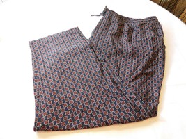 Lane Bryant Womens Ladies pants Slacks Navy with print M02177 Size Variations - £26.57 GBP