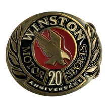 Winston Motor Sports Belt Buckle 20th Anniversary Motorsports Racing 1991 - $17.99