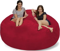 Giant 7&#39; Memory Foam Furniture Bean Bag - Big Sofa With Soft Micro Fiber Cover - - £287.88 GBP