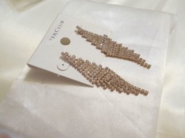 Charter Club Gold-Tone Pave Crystal Dangle Drop Earrings  F206 $36 - £11.26 GBP