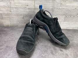 Merrell Loafers Men 9M Jungle Moc Shoes Black Suede Slip On Hiking Trail - $523.44 MXN