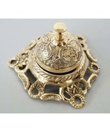 Bell Antique Vintage Brass Hotel Service Ornate Reception Table Desk Cou... - $779.38 MXN