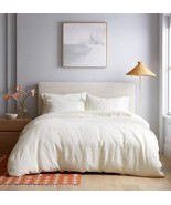 NEW! Quince European 100% Linen Duvet Cover 3PC Set, Ivory,  Full/Queen,... - $83.38 CAD