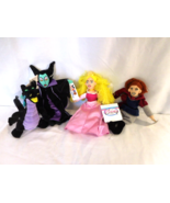 Disney Sleeping Beauty Mini Bean Bag Set of 4 Retired Rare Club Disney Tags - $709.92 MXN