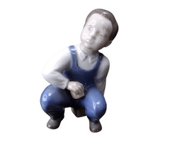 Bing and Grondahl &quot;The little Player&quot; Porcelain Figure c1960 2402 - $84.15