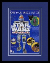 1999 Star Wars Droidworks 11x14 Framed ORIGINAL Vintage Advertisement - £27.09 GBP