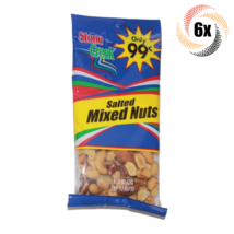 6x Bags Stone Creek High Quality Salted Mixed Nuts | 3oz | Fast Shipping - £13.78 GBP