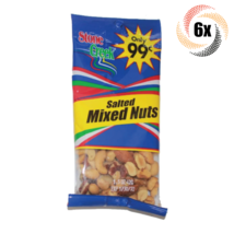 6x Bags Stone Creek High Quality Salted Mixed Nuts | 3oz | Fast Shipping - £13.95 GBP