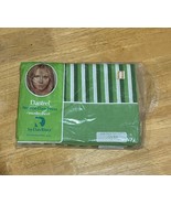 Vintage Sheet Dan River Green Striped Dark Hunter Dantrel Muslin Twin 19... - $34.71 CAD