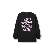 Anti Social Social Club Letter Print Crew Neck Pullover Sweatshirt - £47.16 GBP