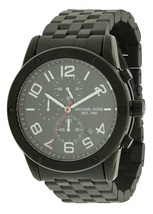  Michael Kors MK8350 &#39;Mercer&#39; Chronograph Black Bracelet Watch, Color Black - £87.17 GBP