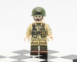 WW2 MOC minifigures US Army 101st paratrooper Normandy D-Day Easy compan... - $4.95