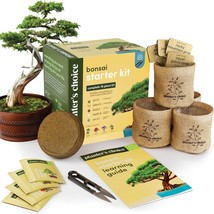 Bonsai Starter Kit Gardening Gift for Women Men Bonsai Tree Growing Garden Craft - £36.56 GBP