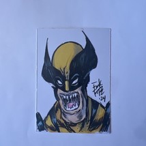 Wolverine Sketch Card By Frank Forte Original Art Marker Drawing X-Men - £18.68 GBP
