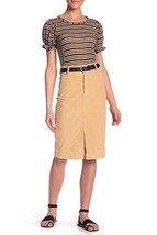 FREE PEOPLE Womens Skirt Rosemary Midi Praline Elegant Stylish Beige Size 26W - £43.98 GBP