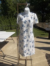 Nwot Lauren White&amp;Blue Lace Dress 12 - $59.99