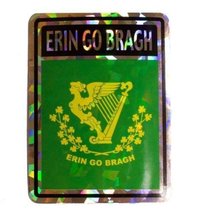 K&#39;s Novelties Wholesale Lot 6 Erin Go Bragh Flag Reflective Decal Bumper... - $8.88