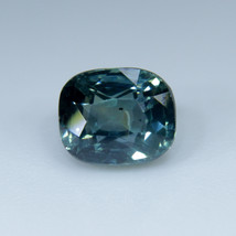 Natural Teal Sapphire | Cushion Cut | 5.80x4.83  mm | 1.17 Carat | Loose Sapphir - £324.74 GBP