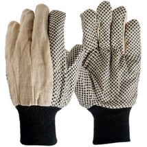 91633-09 Cotton Canvas Gloves, Dotted, Men&#39;s L, 3-Pk. - Quantity 1 - £17.36 GBP