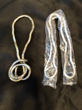 Vintage Metal Bendable Necklace/Bracelet Vintage New 1 Silver 1 Multi Color Lot2 - £27.57 GBP
